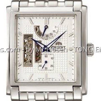 ORIENT SQUARE POWER RESERVE INDICATOR OPEN HEART AUTOMATIC CFHAD001W