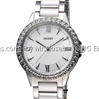 ORIENT CRYSTAL BEZEL LADIES QUARTZ FQC11004W ORIENT CRYSTAL BEZEL LADIES QUARTZ FQC11004W