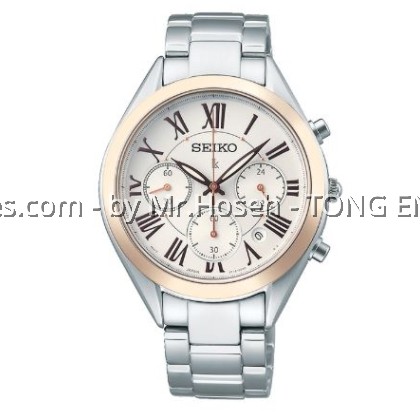 SEIKO LUKIA SWAROVSKI CHRONOGRAPH LADIES SPRING SUMMER EDITION SRWZ10P1