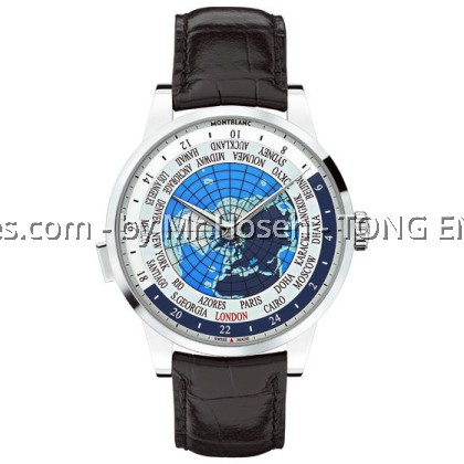 Montblanc Heritage Spirit Orbis Terrarum World Timer Map 113877 Montblanc Heritage Spirit Orbis Terrarum World Timer Map 113877