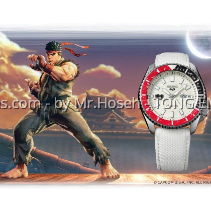 Seiko 5 Sport Superman Street Fighter Unshakable Fist Ryu SRPF19K1 Limited Edition