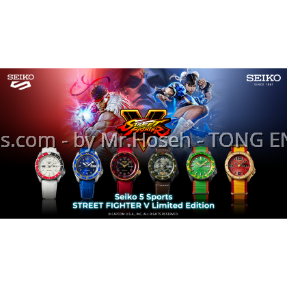Seiko 5 Sport Superman Street Fighter Unshakable Fist Ryu SRPF19K1 Limited Edition