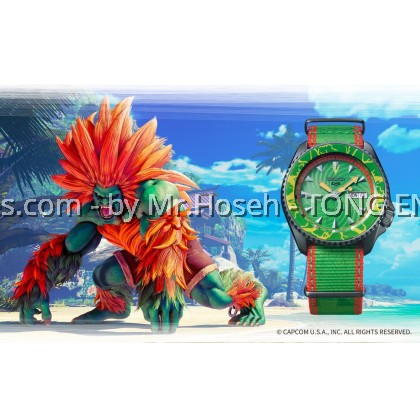 Seiko 5 Sport Superman Street Fighter Call of the Wild Blanka SRPF23K1 Limited Edition Seiko 5 Sport Superman Street Fighter Call of the Wild Blanka SRPF23K1 Limited Edition