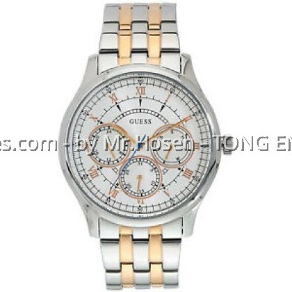 GUESS TWO TONE DAY DATE GENTS W1180G1 GUESS TWO TONE DAY DATE GENTS W1180G1