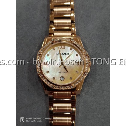 Balmer Crystals Ladies 32MM Watch 8132M RG-1 