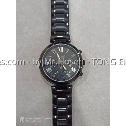 Balmer Multi-Hand Crystals Ladies 35mm Bracelet Watch 7985M BK-4