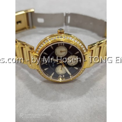 Balmer Multi-Hand Crystals Ladies 33mm Bracelet Watch 9117M GP-4