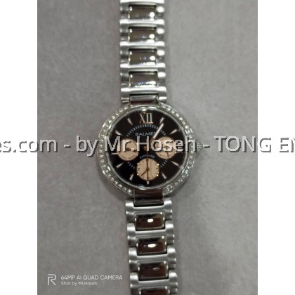 Balmer Multi-Hand Crystals Ladies 33mm Bracelet Watch 9117M SS-48A Balmer Multi-Hand Crystals Ladies 33mm Bracelet Watch 9117M SS-48A