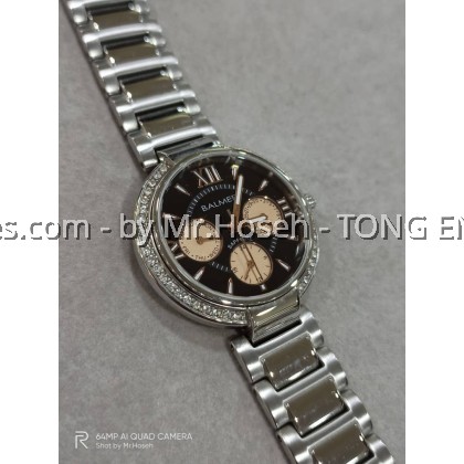 Balmer Multi-Hand Crystals Ladies 33mm Bracelet Watch 9117M SS-48A Balmer Multi-Hand Crystals Ladies 33mm Bracelet Watch 9117M SS-48A