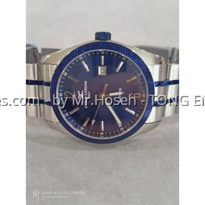 Carlo Cardini Ocean Blu Swiss Quartz 40mm Men Watch 308G-SS-BLU-5