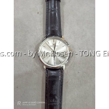 Carlo Cardini Sunray Minimalist Swiss Quartz 39mm Men Watch 4042G-SS-1