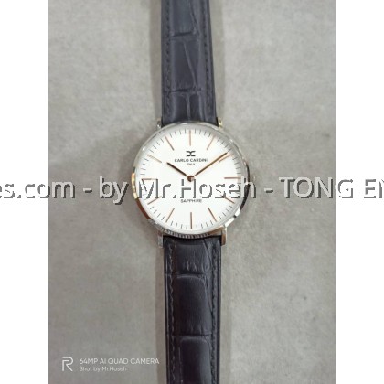 Carlo Cardini Thin Minimalist Swiss Quartz 36mm Medium Watch 300L-SIR-SS-1 Carlo Cardini Thin Minimalist Swiss Quartz 36mm Medium Watch 300L-SIR-SS-1