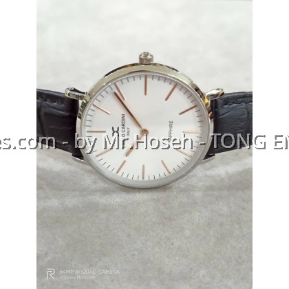 Carlo Cardini Thin Minimalist Swiss Quartz 36mm Medium Watch 300L-SIR-SS-1 Carlo Cardini Thin Minimalist Swiss Quartz 36mm Medium Watch 300L-SIR-SS-1