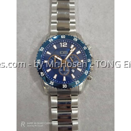 Carlo Cardini Swiss Chronograph Quartz 47mm Men Watch 050G-SS-5