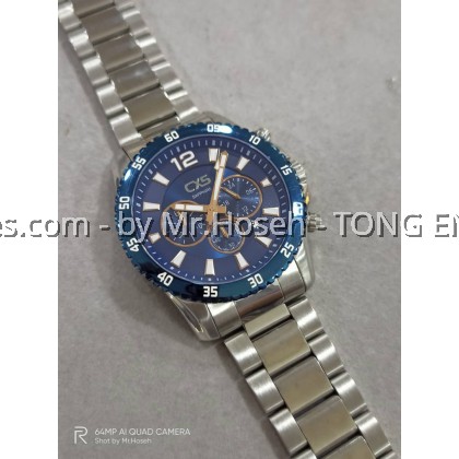 Carlo Cardini Swiss Chronograph Quartz 47mm Men Watch 050G-SS-5