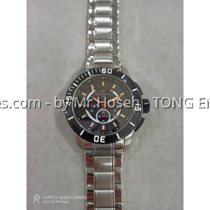 Carlo Cardini Swiss Chronograph Quartz 46mm Men Watch 3019G-SS-4