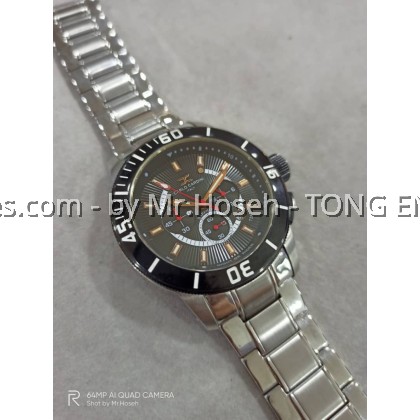Carlo Cardini Swiss Chronograph Quartz 46mm Men Watch 3019G-SS-4