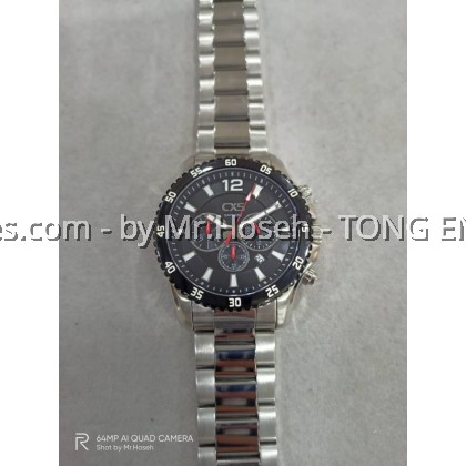 Carlo Cardini Swiss Chronograph Quartz 47mm Men Watch 050G-SS-4 Carlo Cardini Swiss Chronograph Quartz 47mm Men Watch 050G-SS-4