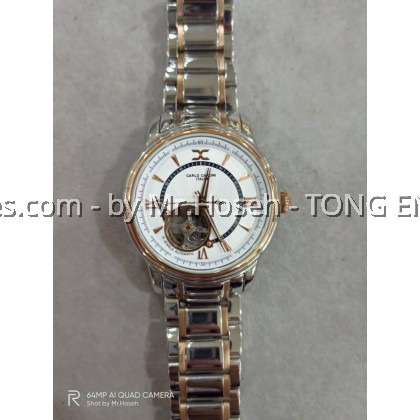Carlo Cardini Open Heart Automatic 37mm Men Watch 9003G-RG-1