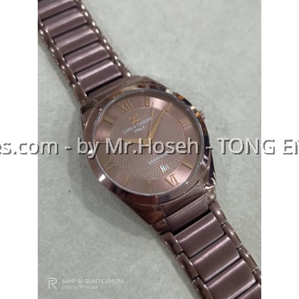 Carlo Cardini Swiss Quartz 37.5mm Men Watch 3010G-COFF-9 Carlo Cardini Swiss Quartz 37.5mm Men Watch 3010G-COFF-9