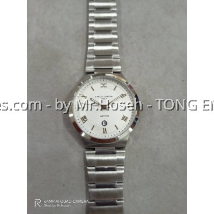 Carlo Cardini Swiss Quartz 42mm Men Watch 4031G-SS-1 Carlo Cardini Swiss Quartz 42mm Men Watch 4031G-SS-1