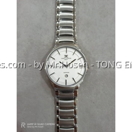 Carlo Cardini Swiss Quartz 40mm Men Watch 4014G-SS-1 Carlo Cardini Swiss Quartz 40mm Men Watch 4014G-SS-1