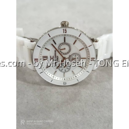 Carlo Cardini Multi-Hand Swiss Quartz 40mm Ladies Watch 4027LC-WHT-1 Carlo Cardini Multi-Hand Swiss Quartz 40mm Ladies Watch 4027LC-WHT-1