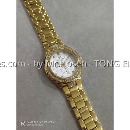 Carlo Cardini Crystals Multi-Hand Swiss Quartz 36mm Ladies Watch 3030L-GP-1 Carlo Cardini Crystals Multi-Hand Swiss Quartz 36mm Ladies Watch 3030L-GP-1