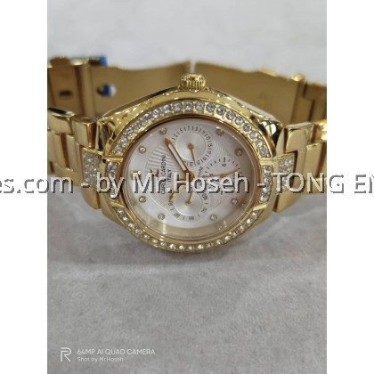 Carlo Cardini Crystals Multi-Hand Swiss Quartz 36mm Ladies Watch 3030L-GP-1 Carlo Cardini Crystals Multi-Hand Swiss Quartz 36mm Ladies Watch 3030L-GP-1