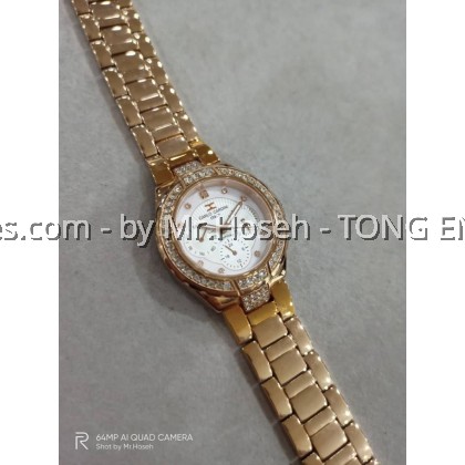 Carlo Cardini Crystals Multi-Hand Swiss Quartz 36mm Ladies Watch 3030L-RG-1 Carlo Cardini Crystals Multi-Hand Swiss Quartz 36mm Ladies Watch 3030L-RG-1