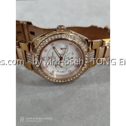 Carlo Cardini Crystals Multi-Hand Swiss Quartz 36mm Ladies Watch 3030L-RG-1 Carlo Cardini Crystals Multi-Hand Swiss Quartz 36mm Ladies Watch 3030L-RG-1