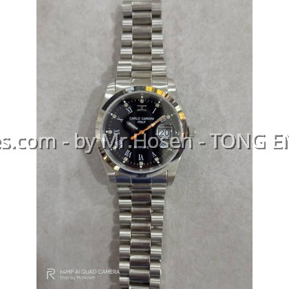 Carlo Cardini Air King Swiss Quartz 35mm Medium Watch 00018G-SS-4S