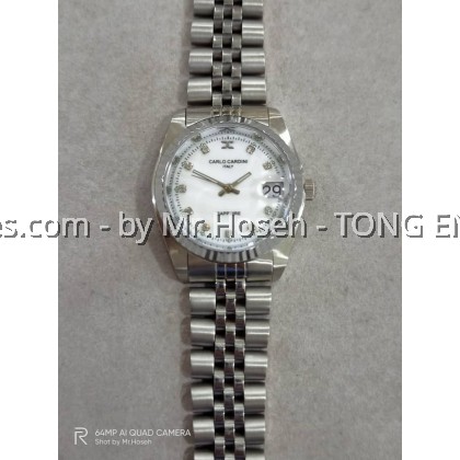 Carlo Cardini Datejust Swiss Quartz 31mm Ladies Watch 149G-SS-3M Carlo Cardini Datejust Swiss Quartz 31mm Ladies Watch 149G-SS-3M