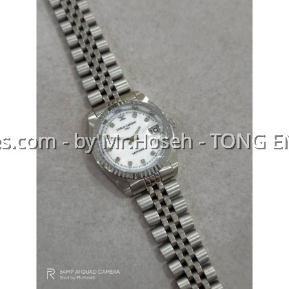 Carlo Cardini Datejust Swiss Quartz 31mm Ladies Watch 149G-SS-3M Carlo Cardini Datejust Swiss Quartz 31mm Ladies Watch 149G-SS-3M