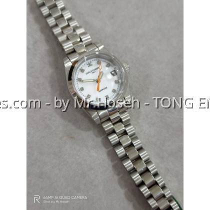 Carlo Cardini Datejust Swiss Quartz 25mm Ladies Watch 00018L-SS-3M Carlo Cardini Datejust Swiss Quartz 25mm Ladies Watch 00018L-SS-3M