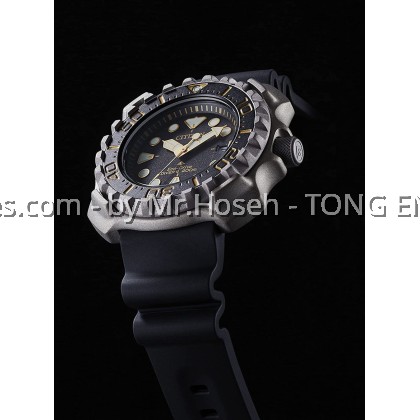 Citizen Orologio Analogico Uomo BN0220-16E, Quadrante Nero In Titanio, Cinturino In Caucciù, 20 Bar - 6