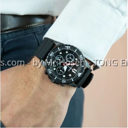 Citizen Quartz Chronograph All Black 43mm Men Watch AI5005-13E