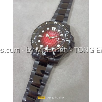 Balmer Black Red Submariner 40mm Automatic Sports Watch 8135G BK-49