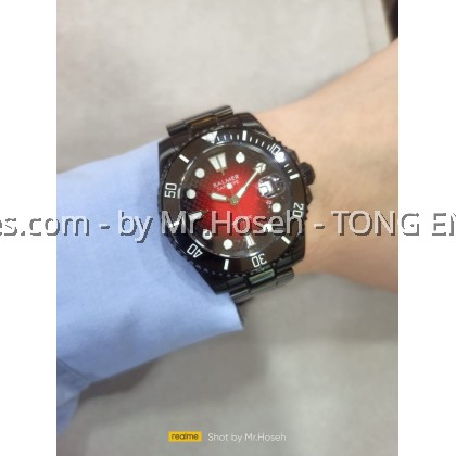 Balmer Black Red Submariner 40mm Automatic Sports Watch 8135G BK-49