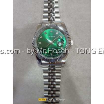 Balmer Datejust Fluted Bezel 40mm Quartz Watch 5003G SS-6S