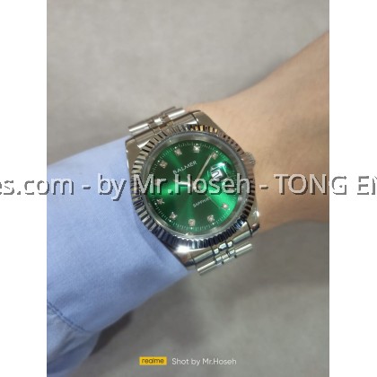 Balmer Datejust Fluted Bezel 40mm Quartz Watch 5003G SS-6S