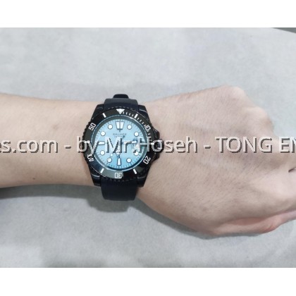 Balmer Tiffany Blue Submariner Black PVD 40mm Automatic Sports Watch 8135G BU-5
