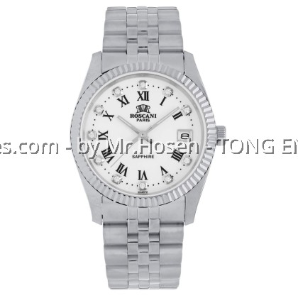 Roscani Carson S 497S 36mm Bracelet Men Silver Watch BG 497965