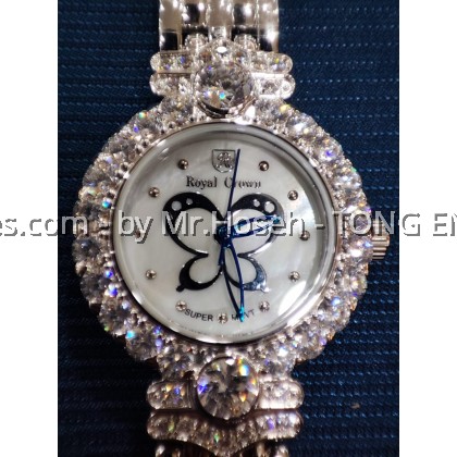 Royal Crown Crystal Bracelet Watch 3844B-SS-1M Royal Crown Crystal Bracelet Watch 3844B-SS-1M