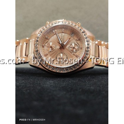 Balmer Crystals 36mm Ladies Chronograph Watch 8149M RG-8 Balmer Crystals 36mm Ladies Chronograph Watch 8149M RG-8