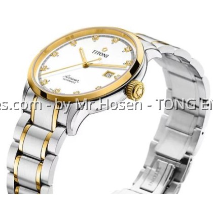 Titoni Airmaster Two-Tone Diamond 40mm Gents T83733SY-556