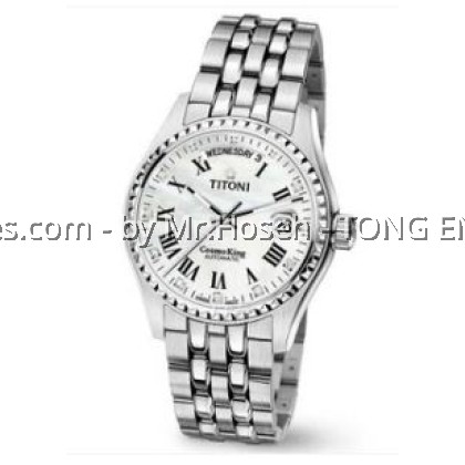 Titoni Cosmo Queen 27 mm Diamond MOP Dial T-729 S-538