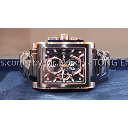 Balmer 42mm Rectangle XL Chronograph Men Quartz Watch A8144G BRG-48 Balmer 42mm Rectangle XL Chronograph Men Quartz Watch A8144G BRG-48
