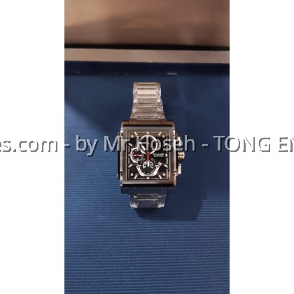 Balmer 42mm Rectangle XL Chronograph Men Quartz Watch A8144G SS-4