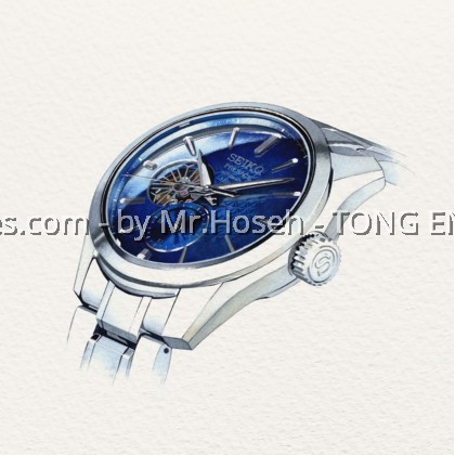 Seiko Presage ‘Aitetsu’ Sharp-Edged Open Heart SPB417J1